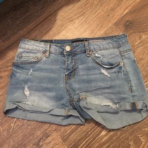 Medium Wash Jean Shorts